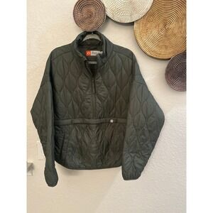 American Outdoorsman for Woman Puffer Pullover jacket Half Zip Green size XL